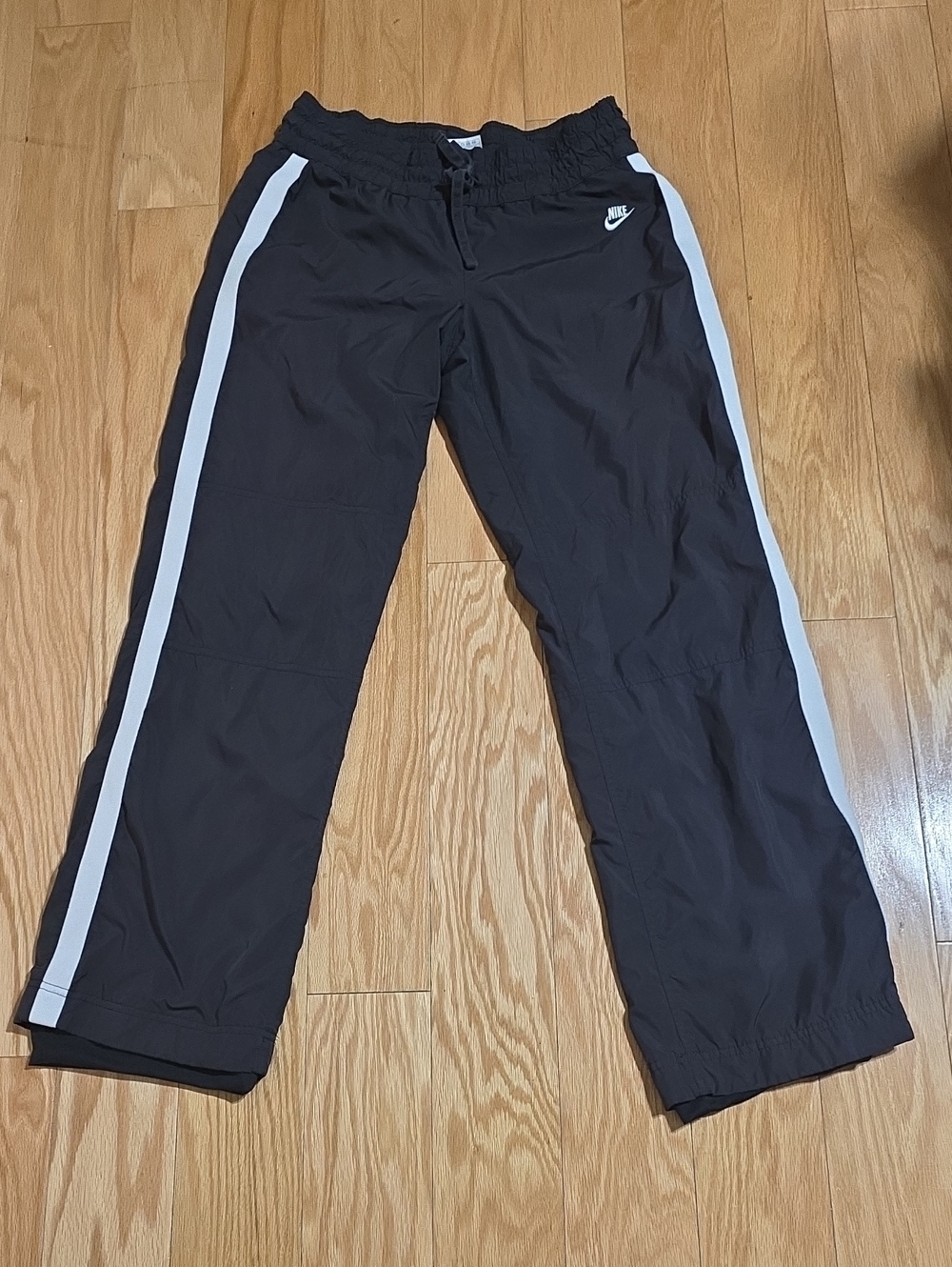 Vintage Nike Elastic Waistband Track Pants Women's Size Medium Black